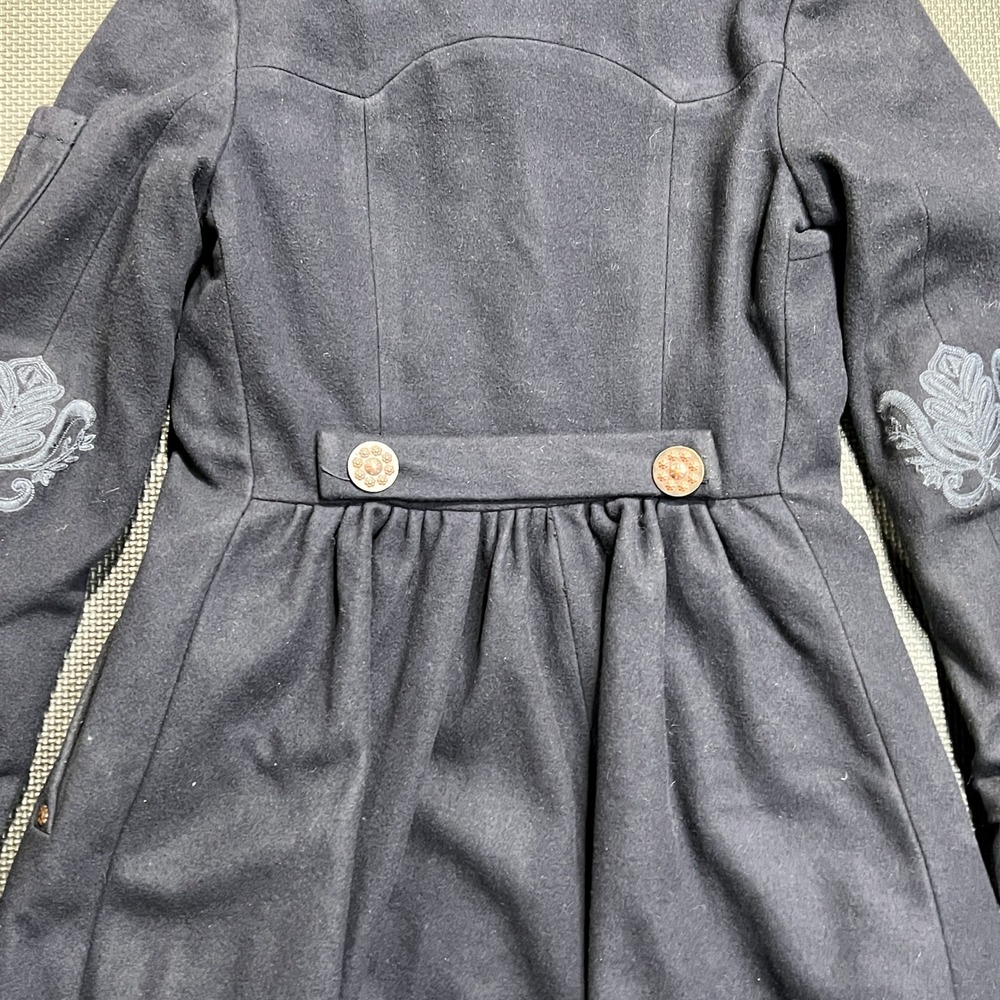Odd Molly Wool Cashmere Coat Dark Academia Boho‎ Indie Jacket Size O Artsy - Picture 9 of 14